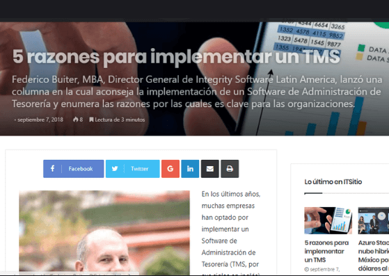 5 Razones para implementar un TMS